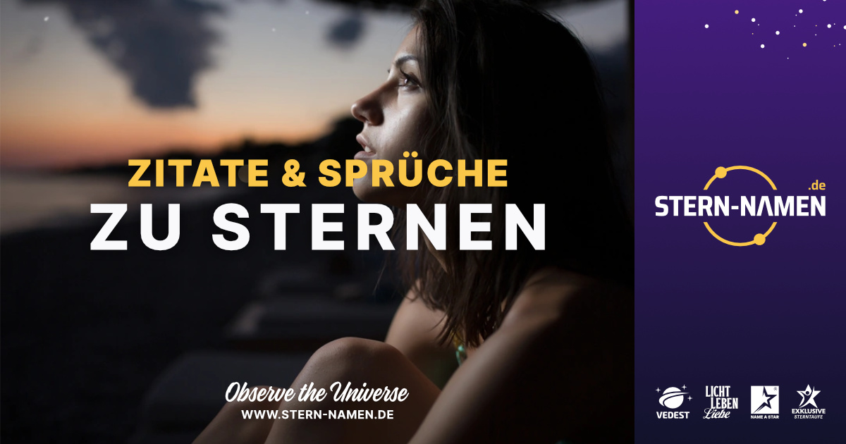 Sprüche & Zitate zum Thema Sterne, Welt und Weltall ♥